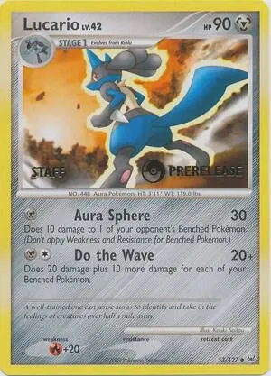 Lucario - 53/127 (Prerelease) [Staff]