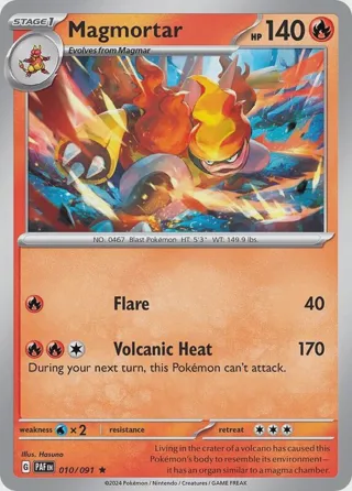 Magmortar - 010/091 (Paldean Fates)