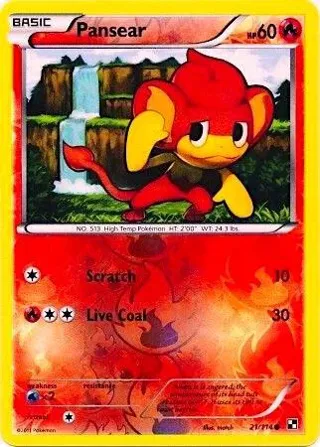 Pansear - 21/114 (Energy Holo)