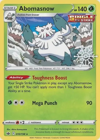 Abomasnow - 010/198 (Holiday Calendar)