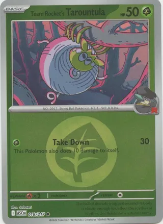 Team Rocket's Tarountula (Energy Symbol Pattern)