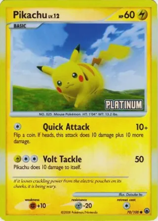Pikachu - 70/100 [Platinum]