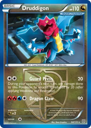 Druddigon - 94/135 (BW Plasma Storm)