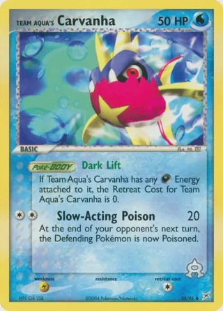 Team Aqua's Carvanha - 25/95