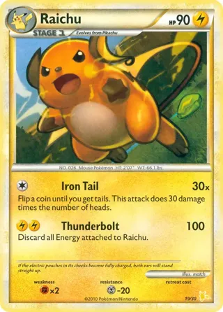 Raichu (#19 Non-Holo)