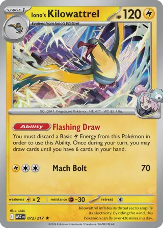 Iono's Kilowattrel (Poke Ball)