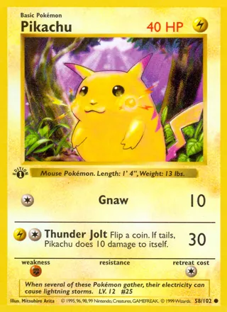 Pikachu - 58/102 (25th Anniversary)