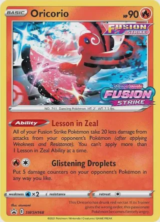 Oricorio - SWSH168 (Prerelease)