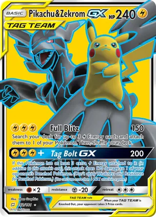 Pikachu & Zekrom GX (Full Art)
