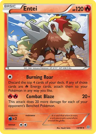 Entei - 14/98 (Cosmos Holo)