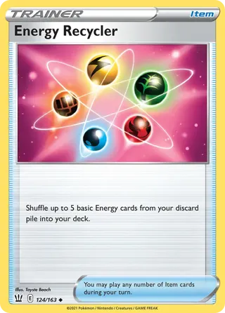 Energy Recycler - 124/163 (#32 Pikachu Stamped)