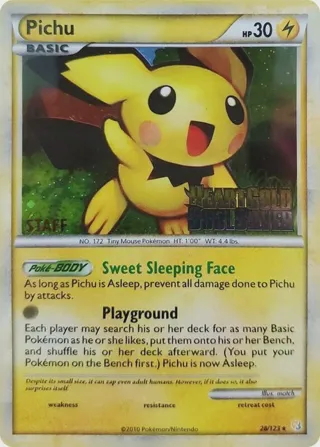 Pichu - 28/123 (Prerelease) [Staff]