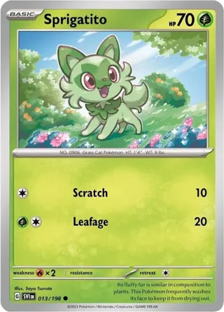 Sprigatito - 013/198 (Mirage Holo)