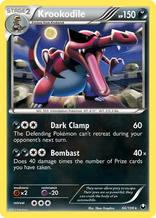 Krookodile - 66/108 (Cosmos Holo)