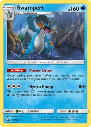 Swampert - 35/168 (SM Celestial Storm)