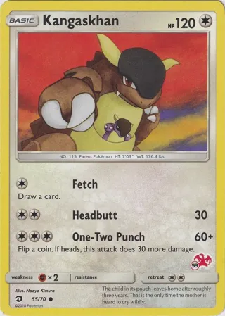Kangaskhan - 55/70 (#53 Charizard Stamped)