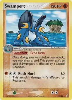 Swampert - 27/100 (EX Crystal Guardians)