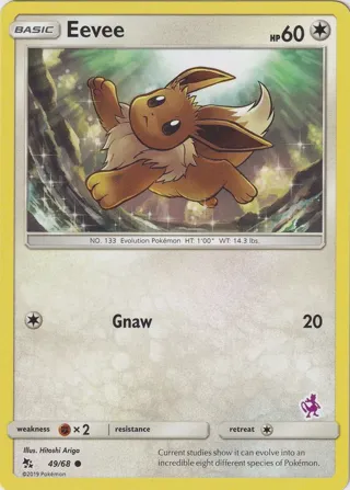 Eevee - 49/68 (Mewtwo Stamped)