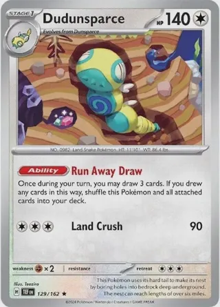 Dudunsparce - 129/162 (Non-Holo)