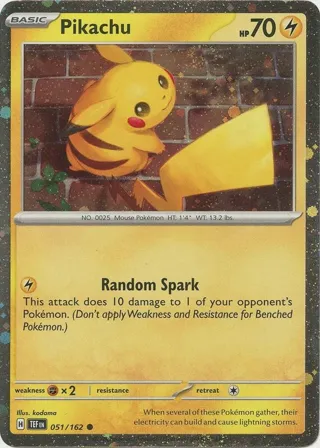 Pikachu - 051/162 (Cosmo Holo)