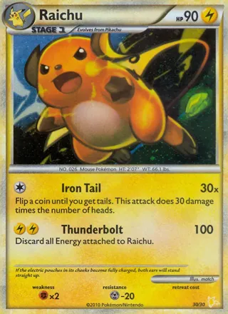 Raichu (#30 Holo)