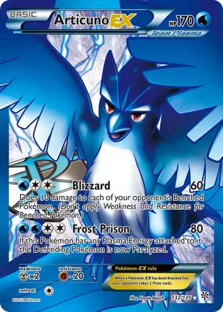 Articuno EX (Team Plasma) (132 Full Art)