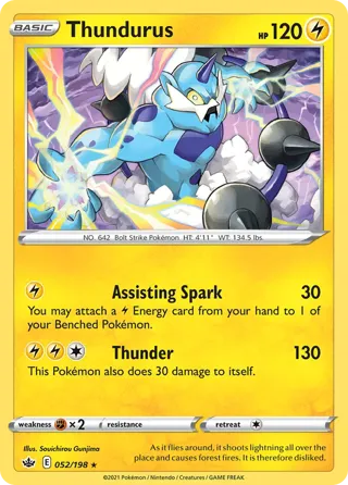 Thundurus - 052/198 (Cosmos Holo)