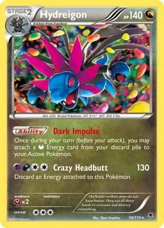 Hydreigon - 074/119 (Cosmos Holo)