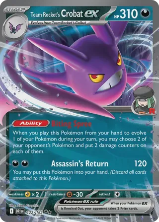 Team Rocket's Crobat ex - 122/182