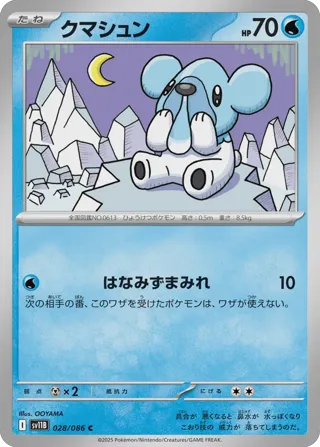 Cubchoo - 028/086 (Master Ball Pattern)