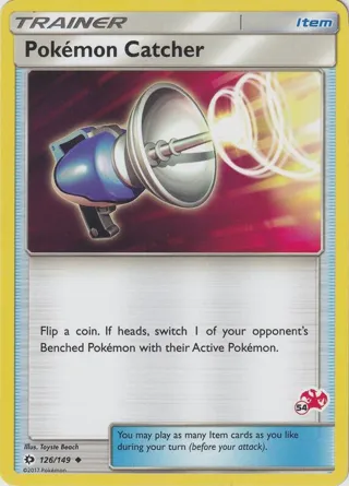 Pokemon Catcher - 126/149 (#54 Charizard Stamped)