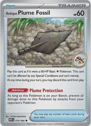 Antique Plume Fossil