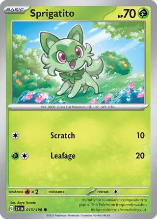 Sprigatito - 013/198 (Mirage Holo)