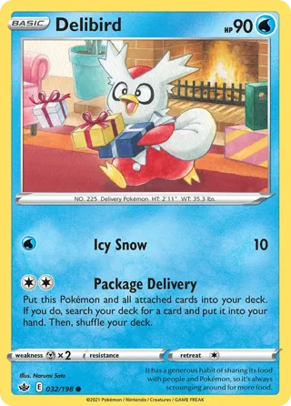 Delibird - 032/198 (Holiday Calendar)