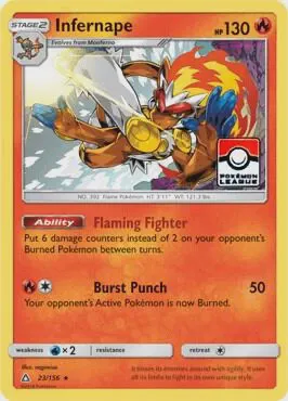 Infernape - 23/156 (Pokemon League)