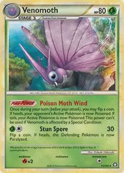 Venomoth - 11/102 (HGSS Triumphant)