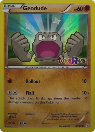 Geodude - 43/83 (Toys R Us Promo)