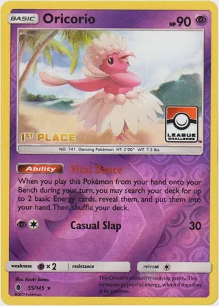 Oricorio - 55/145 (League Challenge) [1st Place]