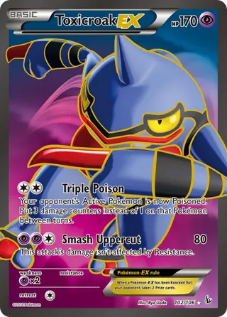 Toxicroak EX (102 Full Art)