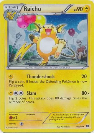 Raichu - 40/99 (Cosmos Holo)
