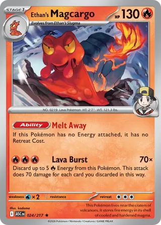 Ethan's Magcargo - 024/217 (Poke Ball)