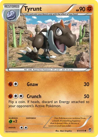 Tyrunt - 61/111 (Cosmos Holo)