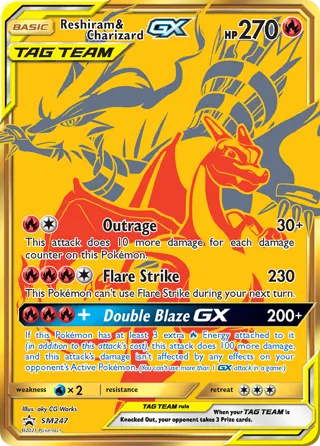Reshiram & Charizard GX - SM247