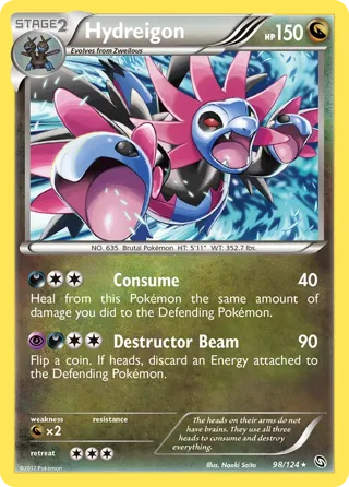 Hydreigon - 98/124 (Cracked Ice Holo)