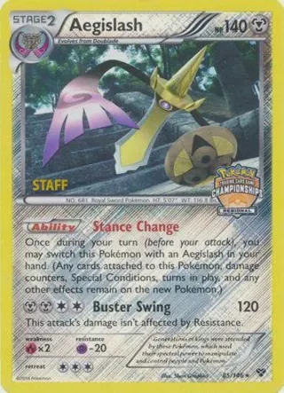 Aegislash - 85/146 (Regional Championships) [Staff]