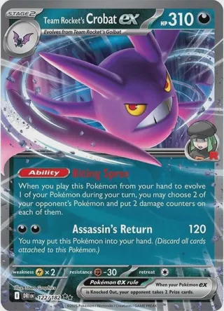 Team Rocket's Crobat ex - 122/182