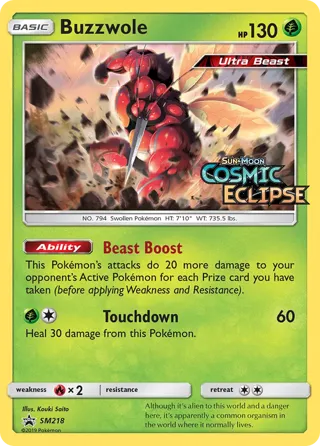 Buzzwole - SM218 (Prerelease)
