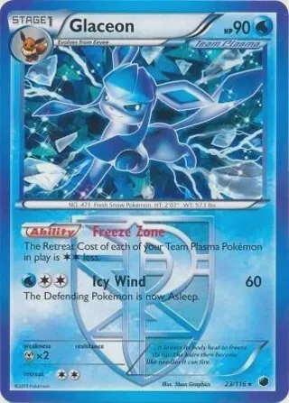 Glaceon - 23/116 (BW Plasma Freeze)
