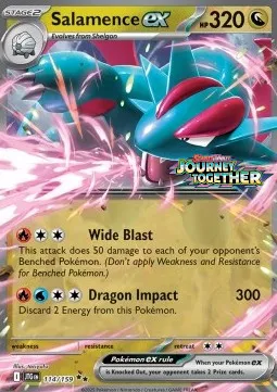 Salamence ex (Journey Together Stamped)