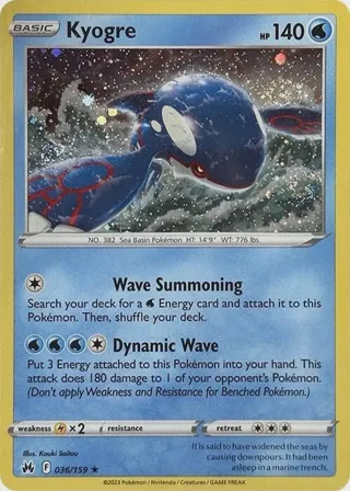 Kyogre - 036/159 (Pixel Holo)